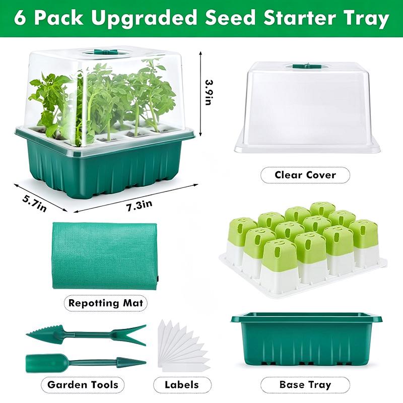 1Set Seed Starter Tray Mini Gr - Humidity Dome Kit ulasan dan harga