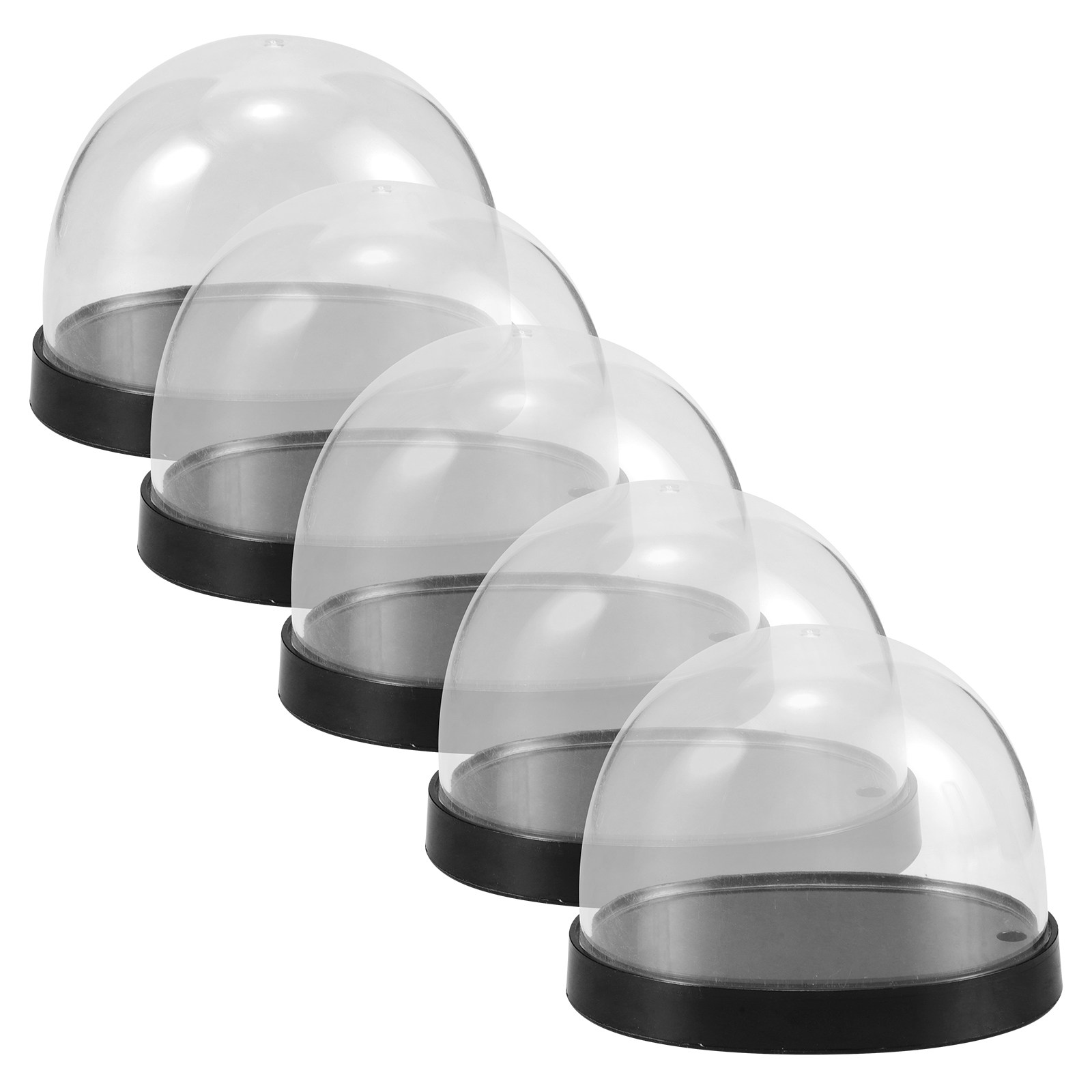 5Sets Transparent Plastic Cloc - Plastic Dome Clear ulasan dan harga
