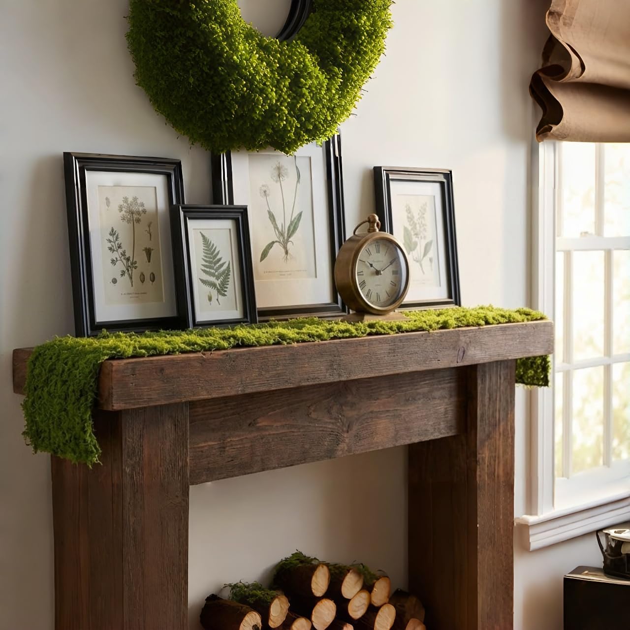 Artificial Moss Table Runner D - Sphagnum Moss Dry ulasan dan harga