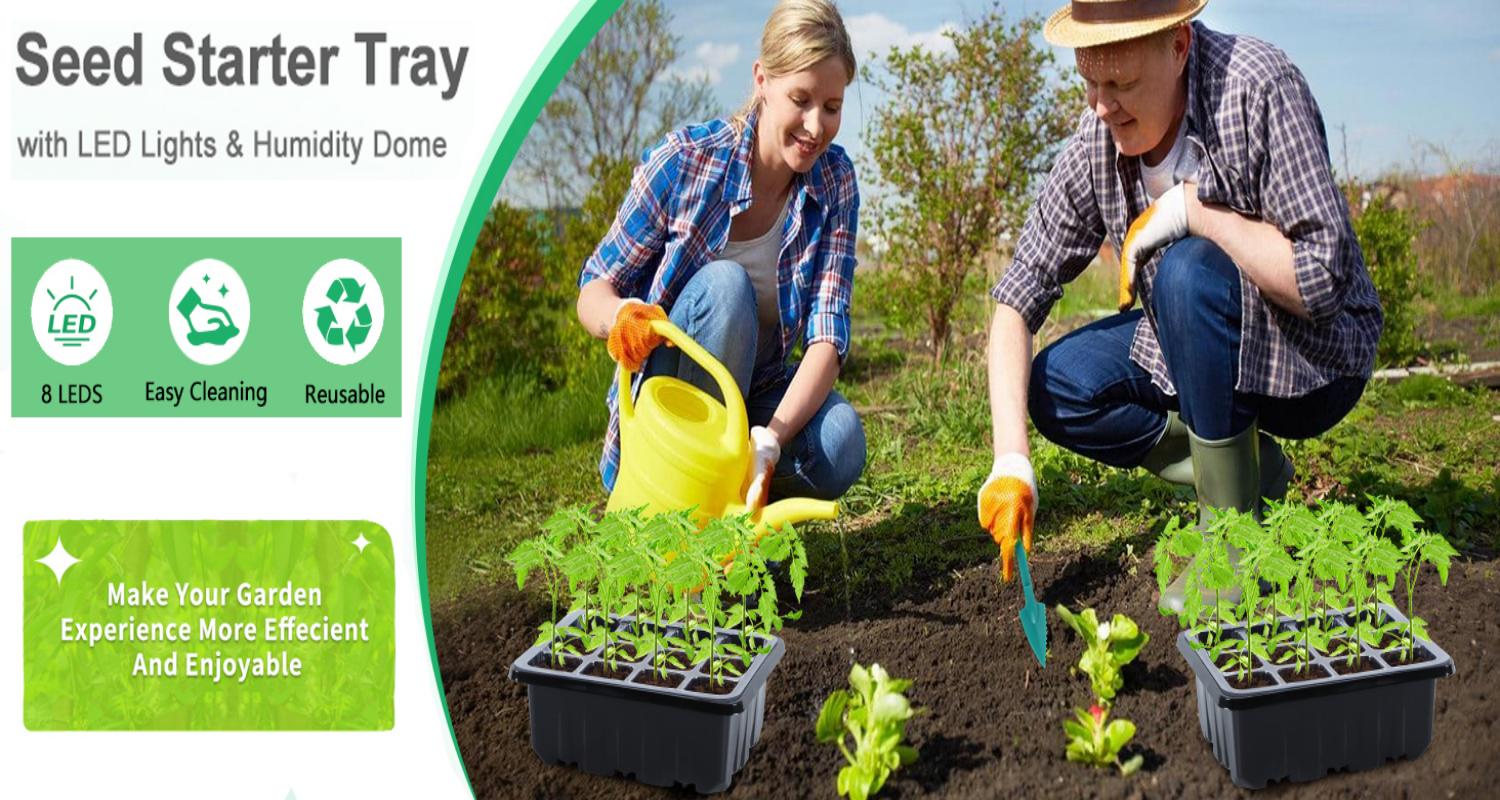 Seed starter tray with grow li - Humidity Dome Kit ulasan dan harga