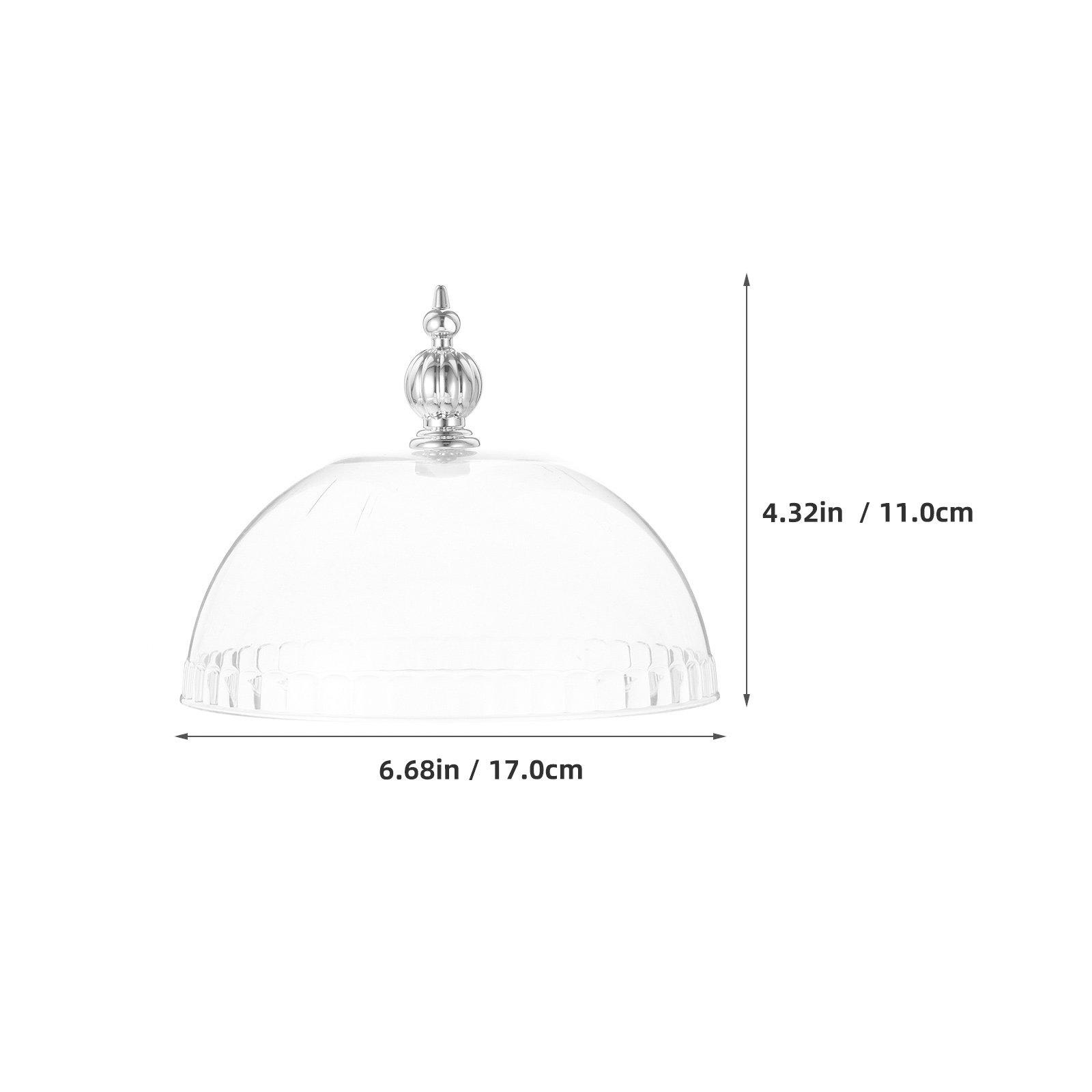 Plastic Cake Dome Cover 6.8 In - Plastic Dome Clear ulasan dan harga