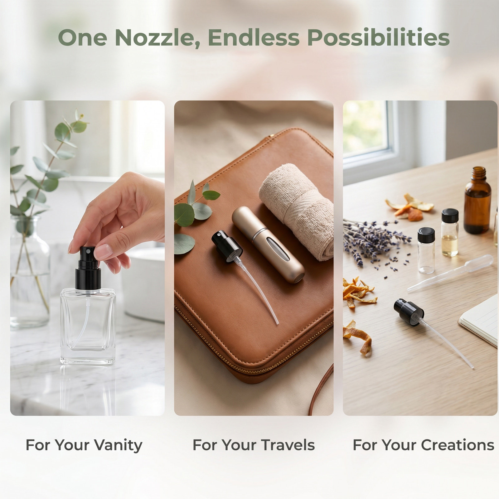 10Pcs Perfume Spray Nozzle Bla - Misting Bottle Fine ulasan dan harga